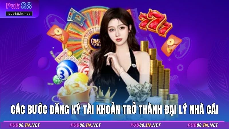 Các bước đăng ký tài khoản trở thành đại lý nhà cái